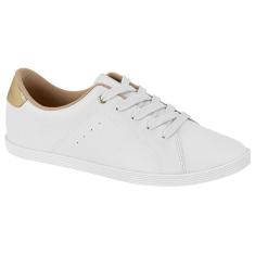 Imagem de Tênis Feminino Casual Branco Dourado Beira Rio 4205.146-Feminino