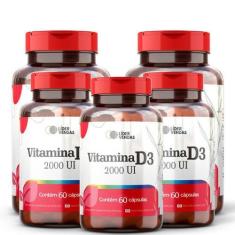 Imagem de Vitamina D3 2000 Ui C/ 60 Cápsulas Kit 5 Potes - Lider Vendas
