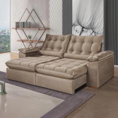 Imagem de Sofá Retrátil e Reclinável 3 Lugares 230cm Dubai