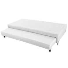 Imagem de Cama Box Solteirão / Viúva Universal Cosmopolita Bicama Branco - 120X2