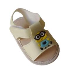 Imagem de Sandália Minions Bebê Amarelo Verão Fantasia Unissex Desenho - LOL KID