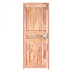 Imagem de Kit Porta de Madeira PE801 Pop Esel 213cmx74cmx9cm Natural