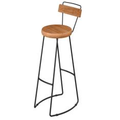 Imagem de Banqueta Alta Com Encosto Para Aérea Gourmet York Peroba