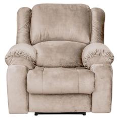 Imagem de Poltrona Do Papai Elétrica Com Entrada Usb Veludo Creme