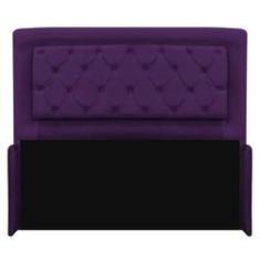Imagem de Cabeceira Laguna 190 cm King Size Suede Roxo - Amarena Móveis