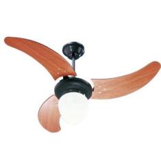 Imagem de Ventilador Búzios Preto 220V 3 Pás Verniz - Tron