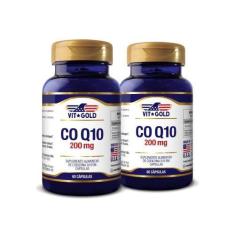 Imagem de Coenzima Q10 Coq10 200Mg Vitgold Kit2x 60 Cápsulas