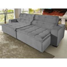 Imagem de Sofá Magno 2,90 Mts Pluma Cinza