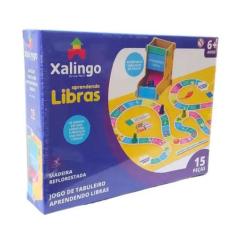 Imagem de Jogo De Tabuleiro Aprendendo Libras Em Madeira Reflorestada 15 Peças X