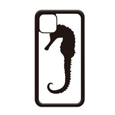 Imagem de Capa Hippocampus Marine Life Preto Contorno para iPhone 11 Pro Max para Apple Mobile Case Shell