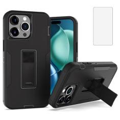 Imagem de Asuwish Capa de telefone para iPhone 15 Pro Max 6,7 polegadas com capa protetora de tela e suporte fino híbrido robusto acessórios para celular iPhone15promax 5G i Phone15Max Plus iPhone15 ProMax