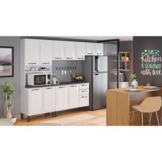 Imagem de Cozinha Completa  11 Portas 3 Gavetas e Nicho Microondas 