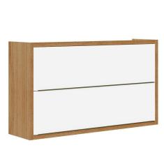 Imagem de Armário Aéreo Para Cozinha 2 Portas 1 Prateleira Opala Carvalho-branco