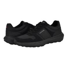 Imagem de Tommy Hilfiger Tênis masculino Edman, Preto/Preto 001, 38