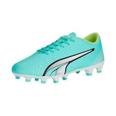 Imagem de PUMA Tênis masculino Ultra Play Firm Artificial Ground, Hortelã-pimenta elétrica-puma branco-amarelo rápido, 41