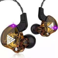 Imagem de Fone Retorno De Palco Qkz Ak6 Mic + Case Cor Laranja Fone Retorno De P