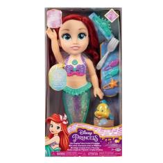 Imagem de Boneca Princesas Disney Ariel Musical com Luz Som e Acessórios BR1934 Multikids
