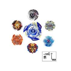 Imagem de Kit 6 Beyblade Burst Clançador Rantaro, Daigo, Shu E Outros