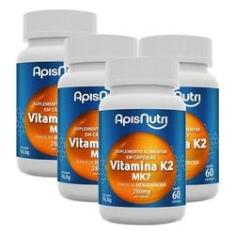 Imagem de Kit 4 Und Vitamina K2 60cps 280mg Apisnutri