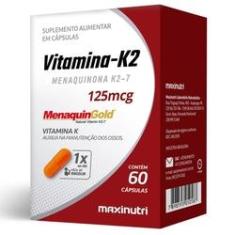 Imagem de Vitamina K2 Menaquinona 125Mcg 60 Cápsulas Maxinutri
