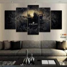 Imagem de Quadro Decorativo CS GO 130x63 em tecido