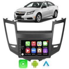 Imagem de Kit Multimidia Android Cruze 2011 a 2016 7 Pol Carplay + Câmera - E-Ca