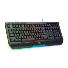 Imagem de Teclado Gamer Usb Computador Pc Membrana Rgb Abnt2 11 Efeito