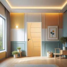 Imagem de Porta De Madeira Sarrafeada 210x60cm Friso 10 Jb Portas Tauari