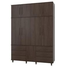 Imagem de Roupeiro Armário Triplex Três Partes Guarda Roupas London Casal 8 Port