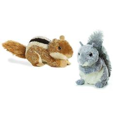 Imagem de Aurora Chip O Chipmunk & Nutty O Gray Squirrel Plush Bundle