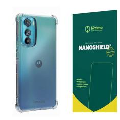 Imagem de Kit Capa Para Moto Edge 30 Anti Impacto + Película Hprime