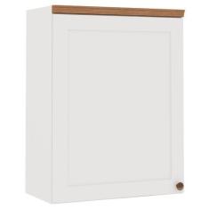 Imagem de Armário Aéreo Cozinha 1 Porta Branco Fosco 1506 - Genialflex