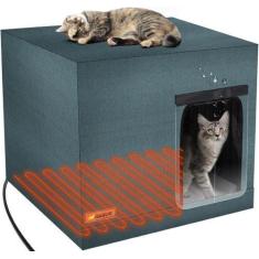 Imagem de Casa de gato ao ar livre GASUR grande aquecida à prova d'água isolada
