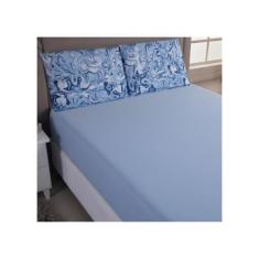 Imagem de Lençol de Malha 100% Algodão Solteiro Fronha Zíper Cama Box - Mava Enx