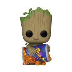 Imagem de Funko Pop! Marvel: Eu Sou Groot, Groot com Puffs de Queijo