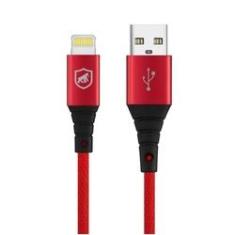 Imagem de Cabo Tech Proof Vermelho Lightning (1,2m) - MFI - Homologado - Gshield