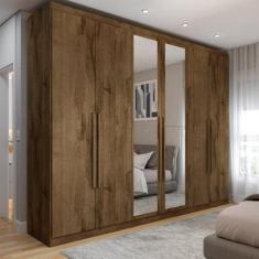 Imagem de Guarda-Roupa Casal Madalena 6 Portas 6 Gavetas 100% Mdf Com Espelho Br