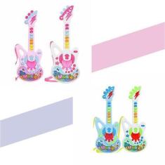Imagem de Guitarra Musical Show Music Brinquedo Infantil Guitarrinha Com Som - A