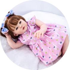 Imagem de Boneca Bebe Reborn Menina Linda + Enxoval