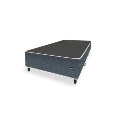 Imagem de Cama Box Universal Solteiro Padrão Evolution Tecido Jacquard Azul - 08