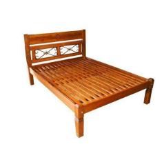 Imagem de Cama De Casal Carlton Em Madeira De Demolição - Cód 1467 - Barrocarte