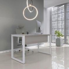 Imagem de Mesa Madeira 120 X 60 M120/60p25tub Cinza/Branco