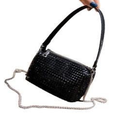 Imagem de Bolsa FemininaTransversal Com Corrente Nas Laterais Brilho - SMACTUDO