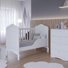 Imagem de Berço Mini Cama 100% mdf Harmonia Permobili Branco