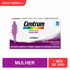 Imagem de Multivitamínico Centrum Essentials Mulher de A a Zinco com 30 Comprimidos 30 Comprimidos
