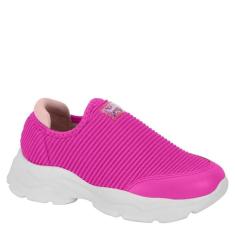 Imagem de Tênis Molekinha Infantil Slip On Calce Fácil Leve 2564.100 - Pink Neon - 36-Feminino