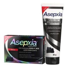 Imagem de Sabonete Antiacne + Máscara Peel Off Carvão Detox - Asepxia