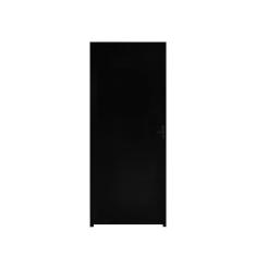 Imagem de Porta Lambril C/Fechadura Alumínio Preto 2.10 x 0.70 Lado Esquerdo - Hale