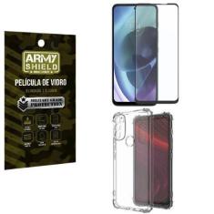 Imagem de Kit Proteção Total Moto G71 Com Capa E Película 3D - Armyshield