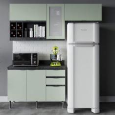 Imagem de Cozinha Modulada 3 Peças com Tampo Orquídea Tecno mobili - Tecnomobili